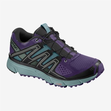 Salomon X-MISSION 3 W Womens Running Shoes Purple UK LWNU